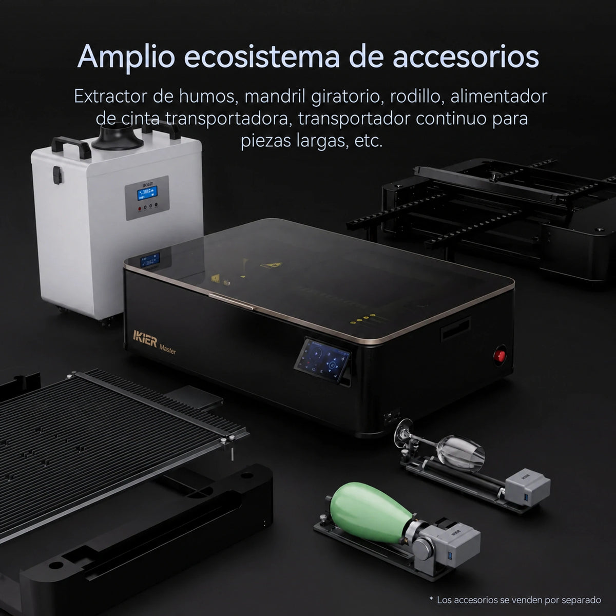 Cortadora láser de CO₂ iKier Master de 50 W