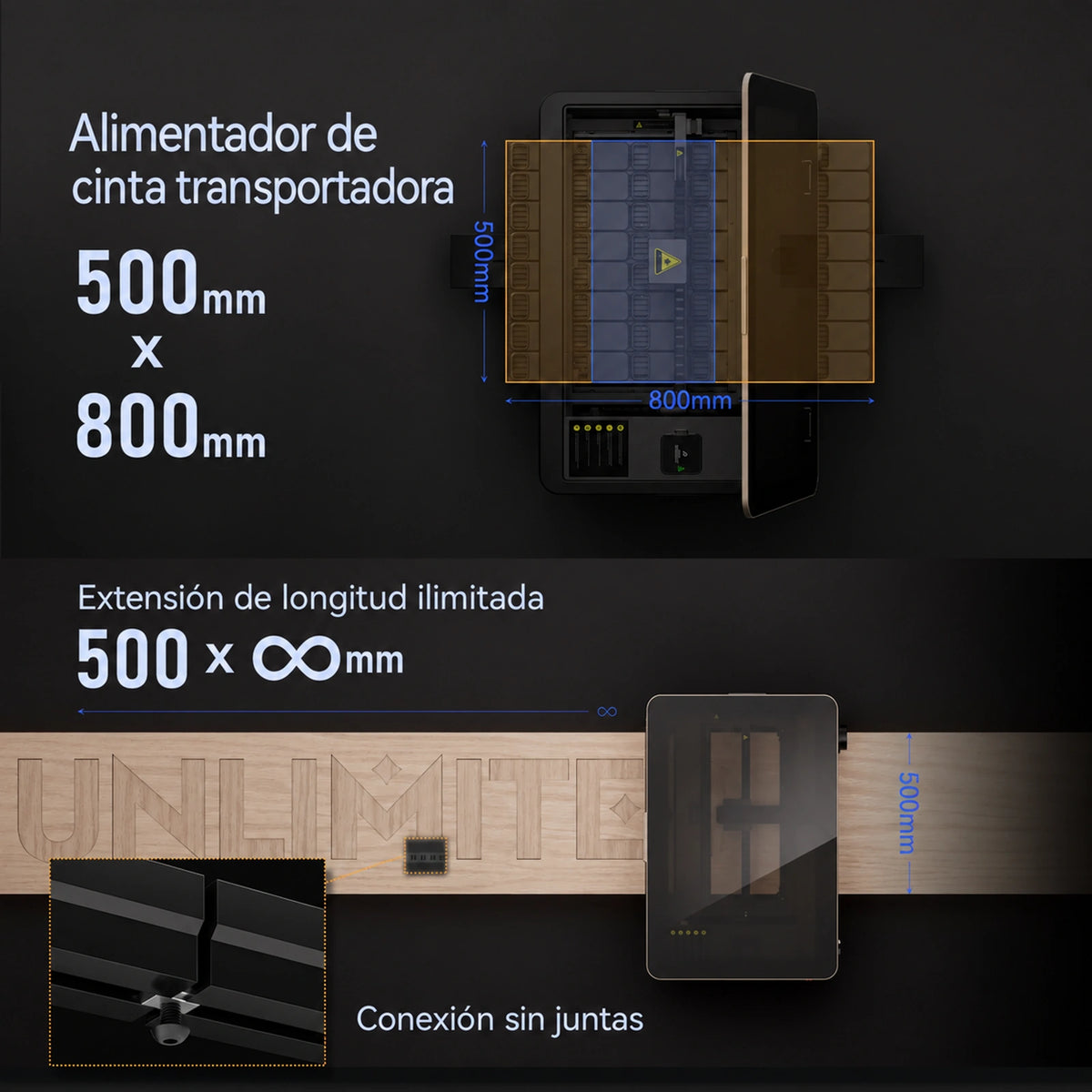 Cortadora láser de CO₂ iKier Master de 50 W