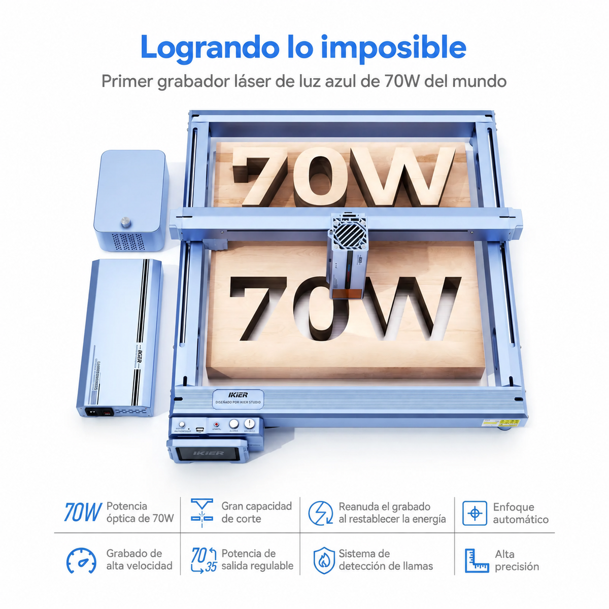 Grabadora láser iKier K1 Pro Max 70W